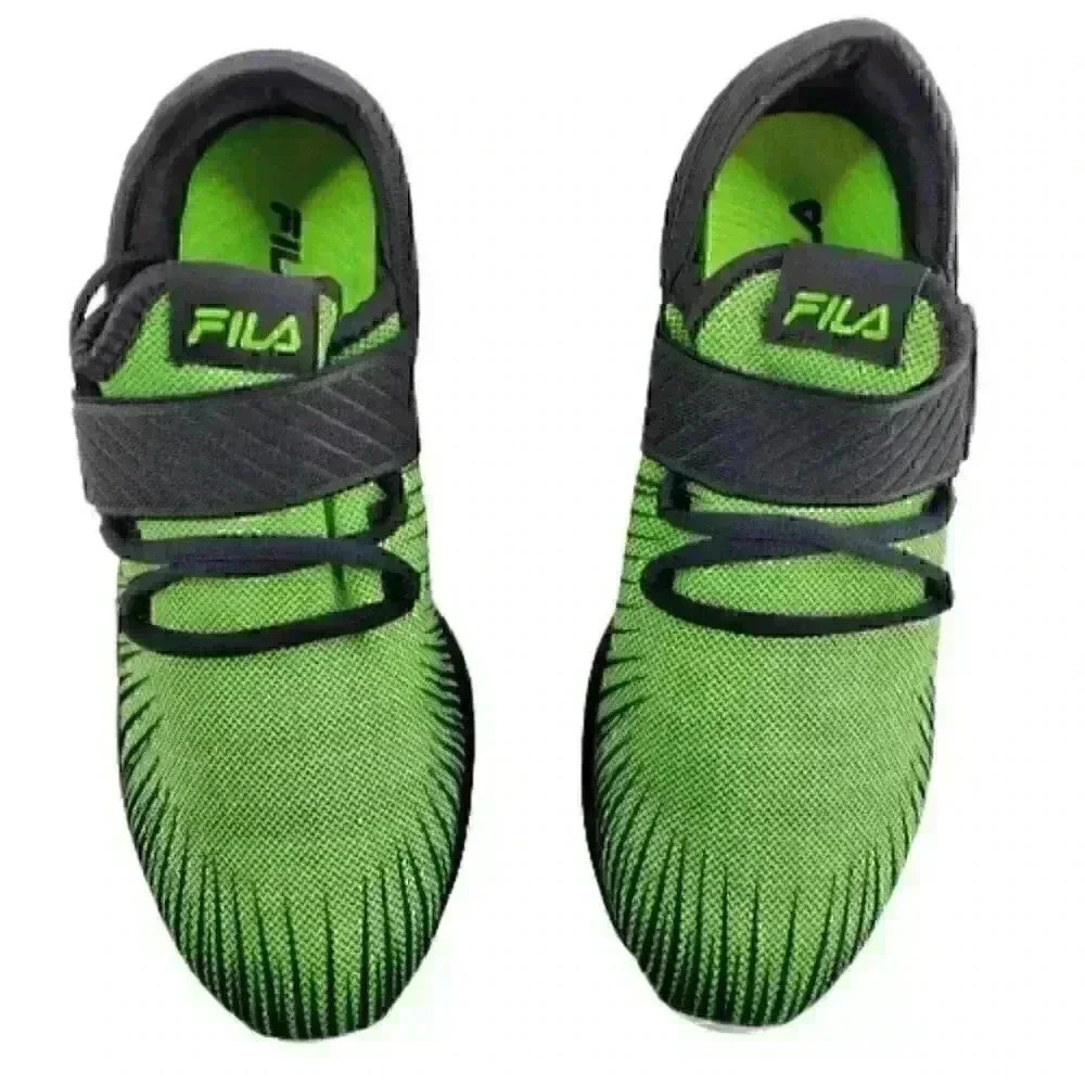 Fila Boys Fondato 3 Strap Sneakers Sz 7 Green Runn - Picture 7 of 10